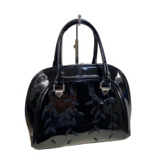 На фото 1 - Женская сумка из искусственной кожи, цвет черный