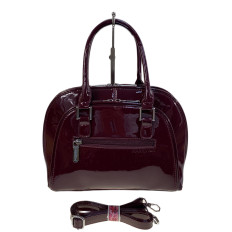 На фото 2 - Женская сумка из искусственной кожи, цвет бордовый На фото 2 - Женская сумка из искусственной кожи, цвет бордовый