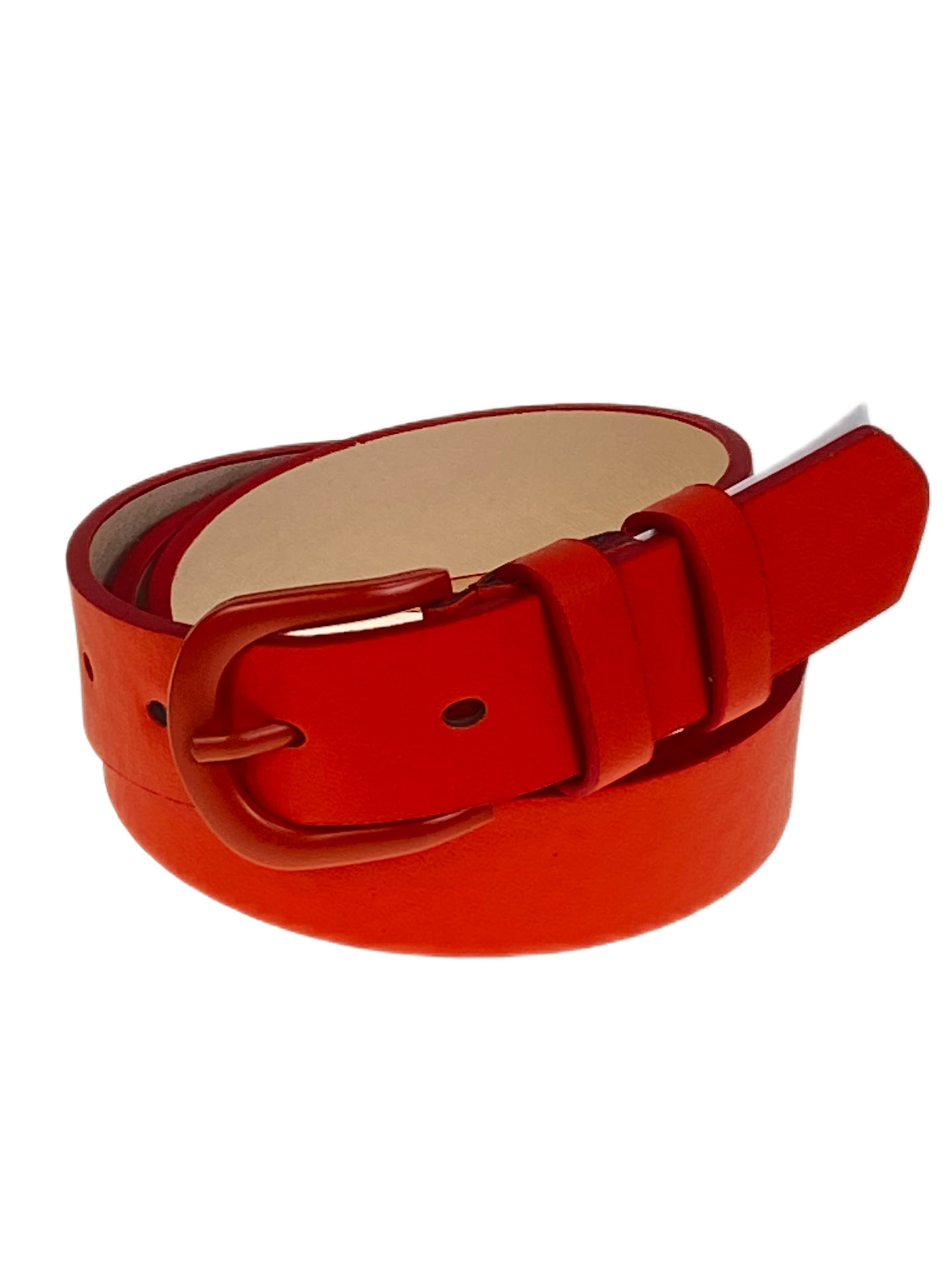 На фото 1 -  Ремень женский из искусственной кожи, цвет красный