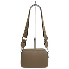 На фото 2 - Женская сумка из искусственной кожи, цвет коричневый