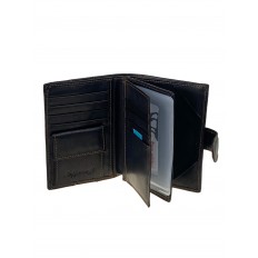 На фото 2 - Кошелек-органайзер мужской из натуральной кожи , цвет черный На фото 2 - Кошелек-органайзер мужской из натуральной кожи , цвет черный