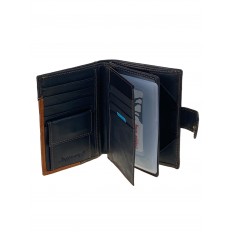 На фото 2 - Кошелек-органайзер мужской из натуральной кожи , цвет черный На фото 2 - Кошелек-органайзер мужской из натуральной кожи , цвет черный