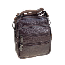 На фото 1 - Сумка мужская из натуральной кожи, цвет коричневый На фото 1 - Сумка мужская из натуральной кожи, цвет коричневый