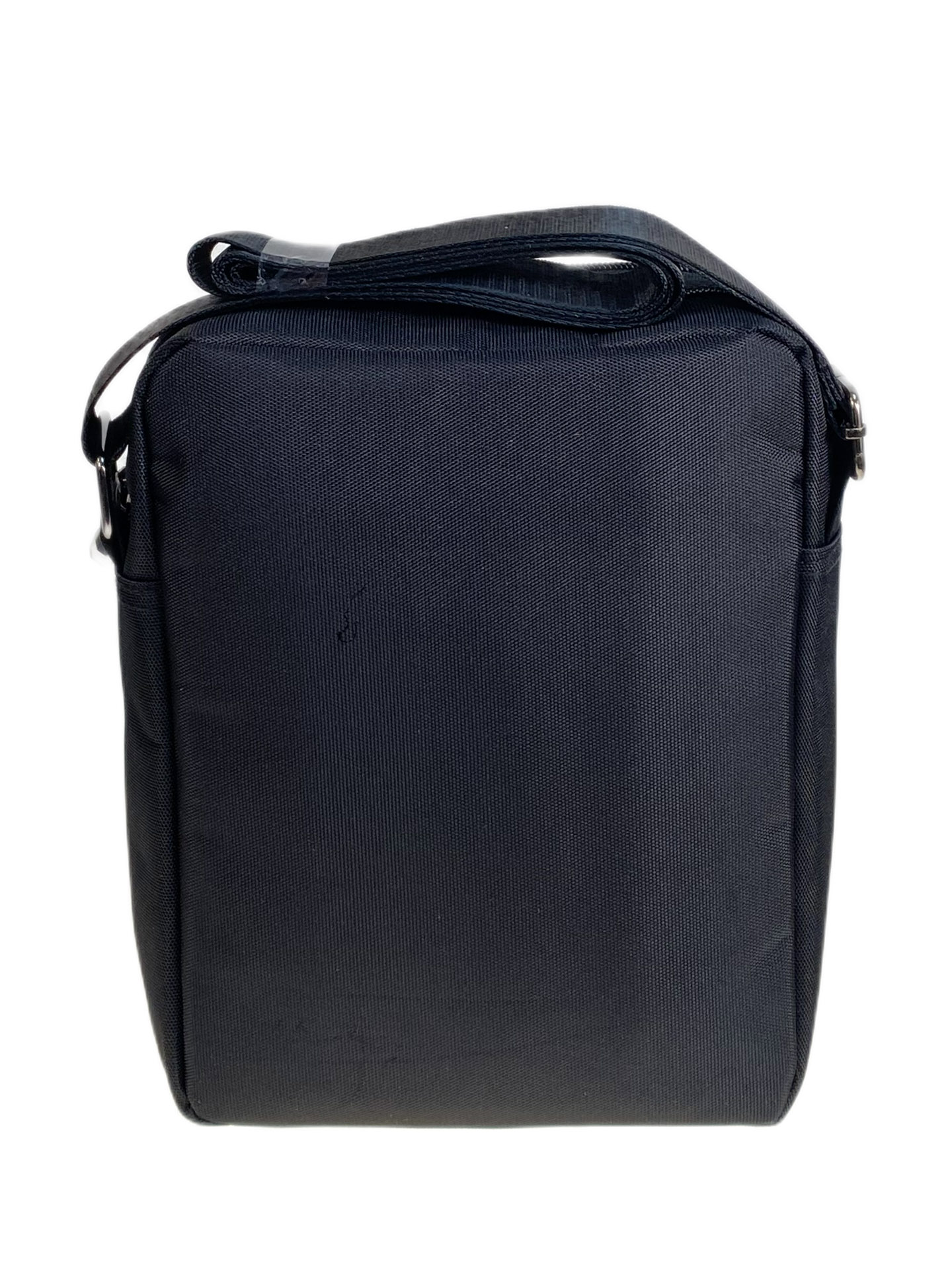 На фото 2 - Сумка мужская  текстильная, цвет  черный