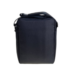 На фото 2 - Сумка мужская  текстильная, цвет  черный