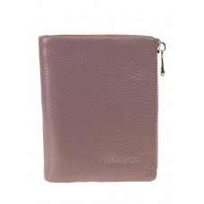 На фото 1 - Женское портмоне из натуральной кожи, цвет пурпурный