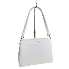 На фото 1 - Женская сумка из искусственной кожи, цвет белый На фото 1 - Женская сумка из искусственной кожи, цвет белый