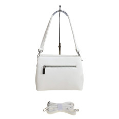 На фото 2 - Женская сумка из искусственной кожи, цвет белый На фото 2 - Женская сумка из искусственной кожи, цвет белый