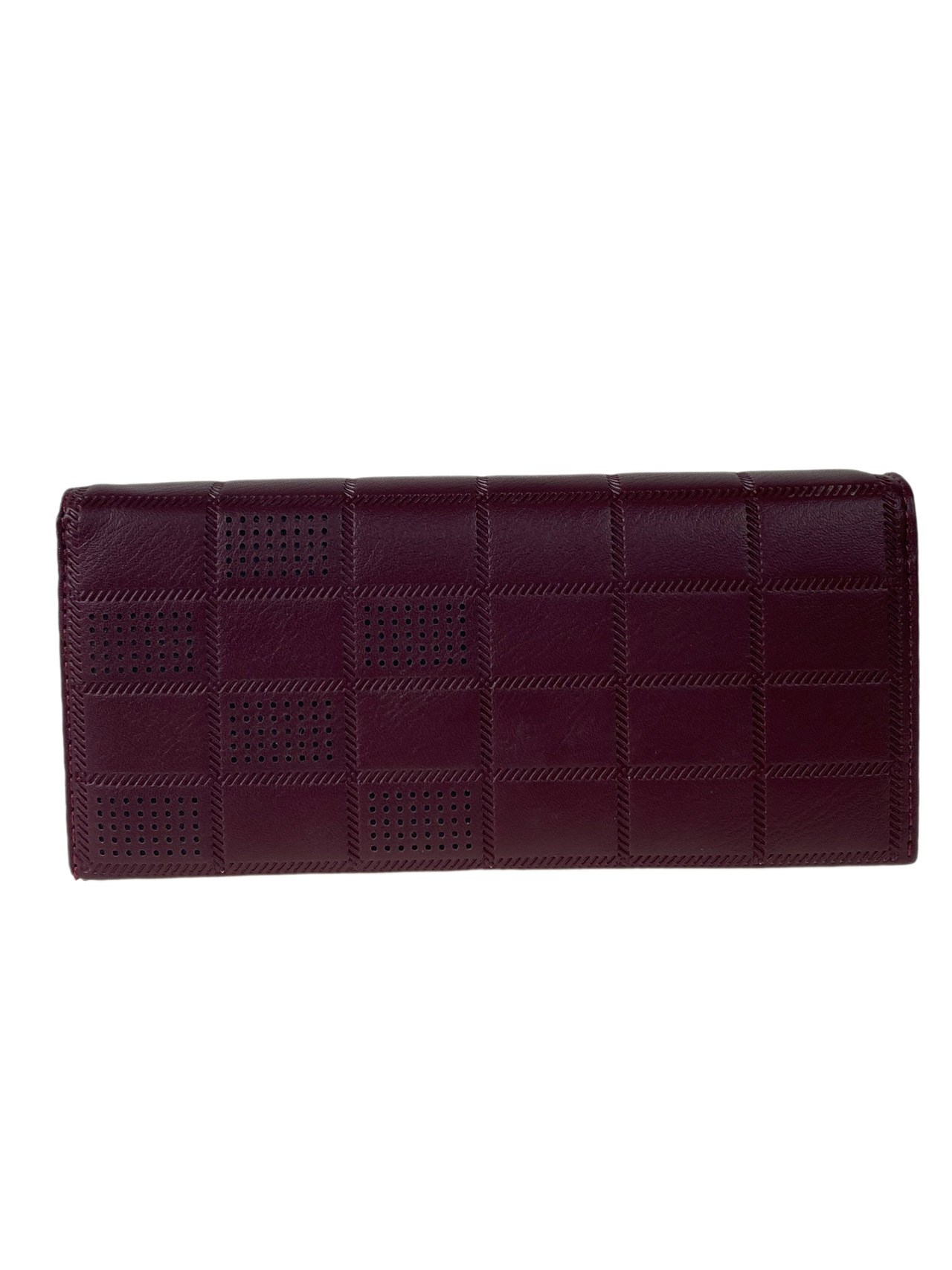 На фото 1 -  Женское портмоне из мягкой искусственной кожи,  цвет бордовый
