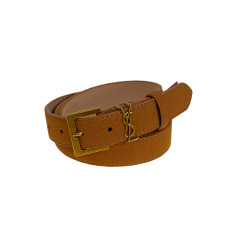 На фото 1 -  Ремень женский из искусственной кожи, цвет  рыжий