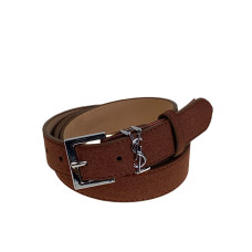 На фото 1 -  Ремень женский из искусственной кожи, цвет тёмно коричневый