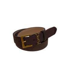 На фото 1 -  Ремень женский из искусственной кожи, цвет  шоколад