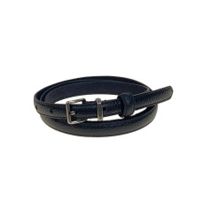 На фото 1 - Ремень женский из натуральной кожи, цвет черный