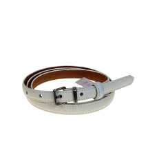 На фото 1 - Ремень женский из натуральной кожи, цвет белый На фото 1 - Ремень женский из натуральной кожи, цвет белый