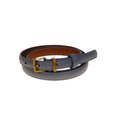 На фото 1 - Ремень женский из натуральной кожи, цвет серый На фото 1 - Ремень женский из натуральной кожи, цвет серый