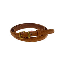 На фото 1 - Ремень женский из натуральной кожи, цвет коричнево-рыжий