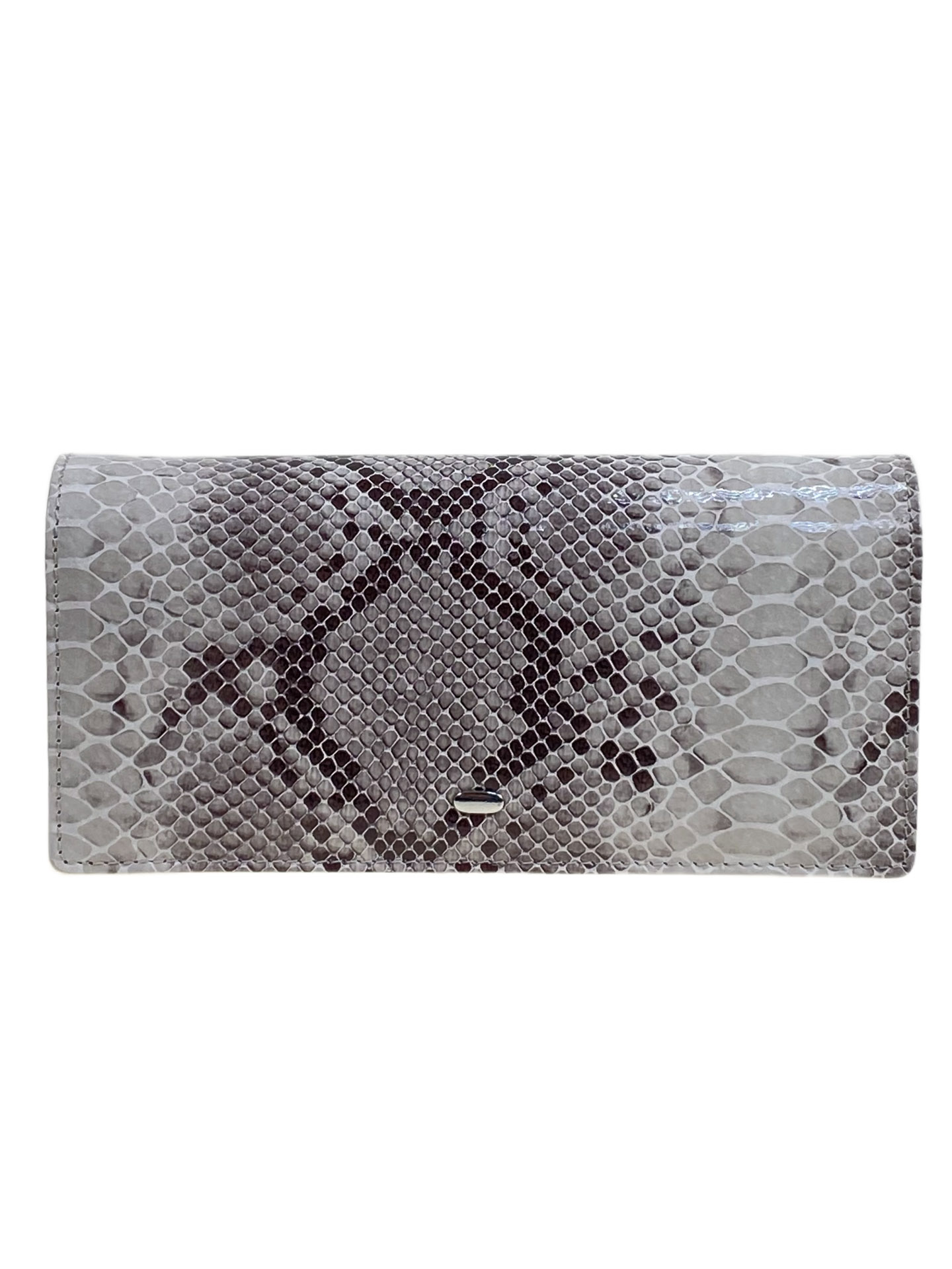 На фото 1 -  Женский кошелёк из натуральной кожи, цвет серебро