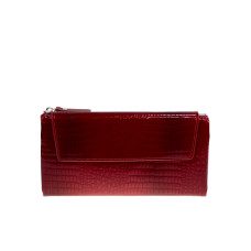На фото 1 -  Женское портмоне из искусственной кожи, цвет красный