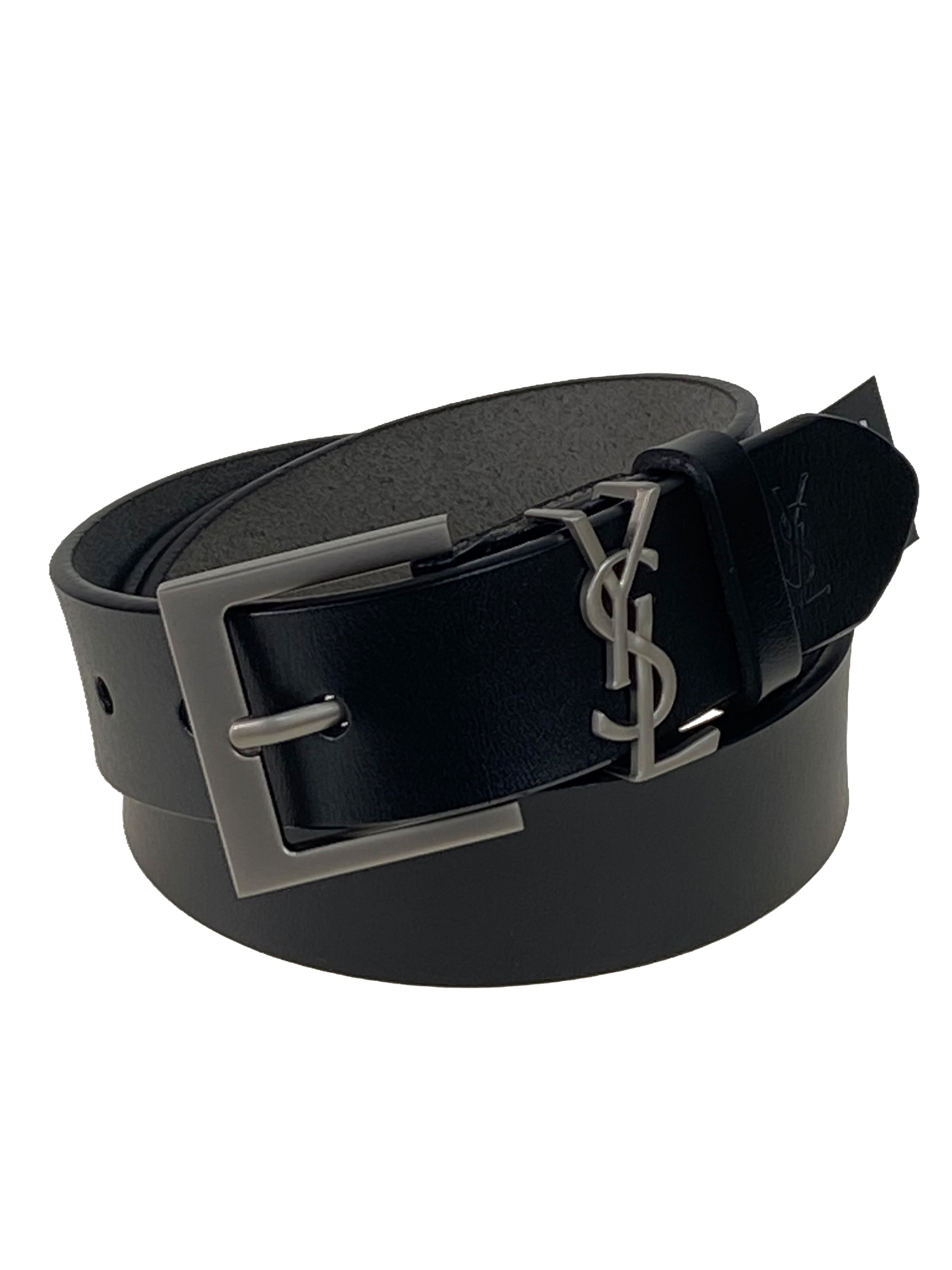 На фото 1 - Ремень женский  из натуральной кожи, цвет черный