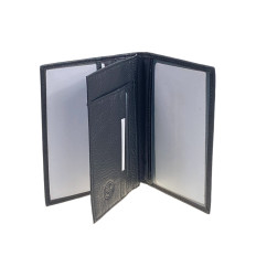 На фото 2 -  Обложка для  паспорта и автодокументов из натуральной кожи, цвет черный