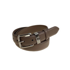 На фото 1 - Ремень женский из натуральной кожи, цвет хаки