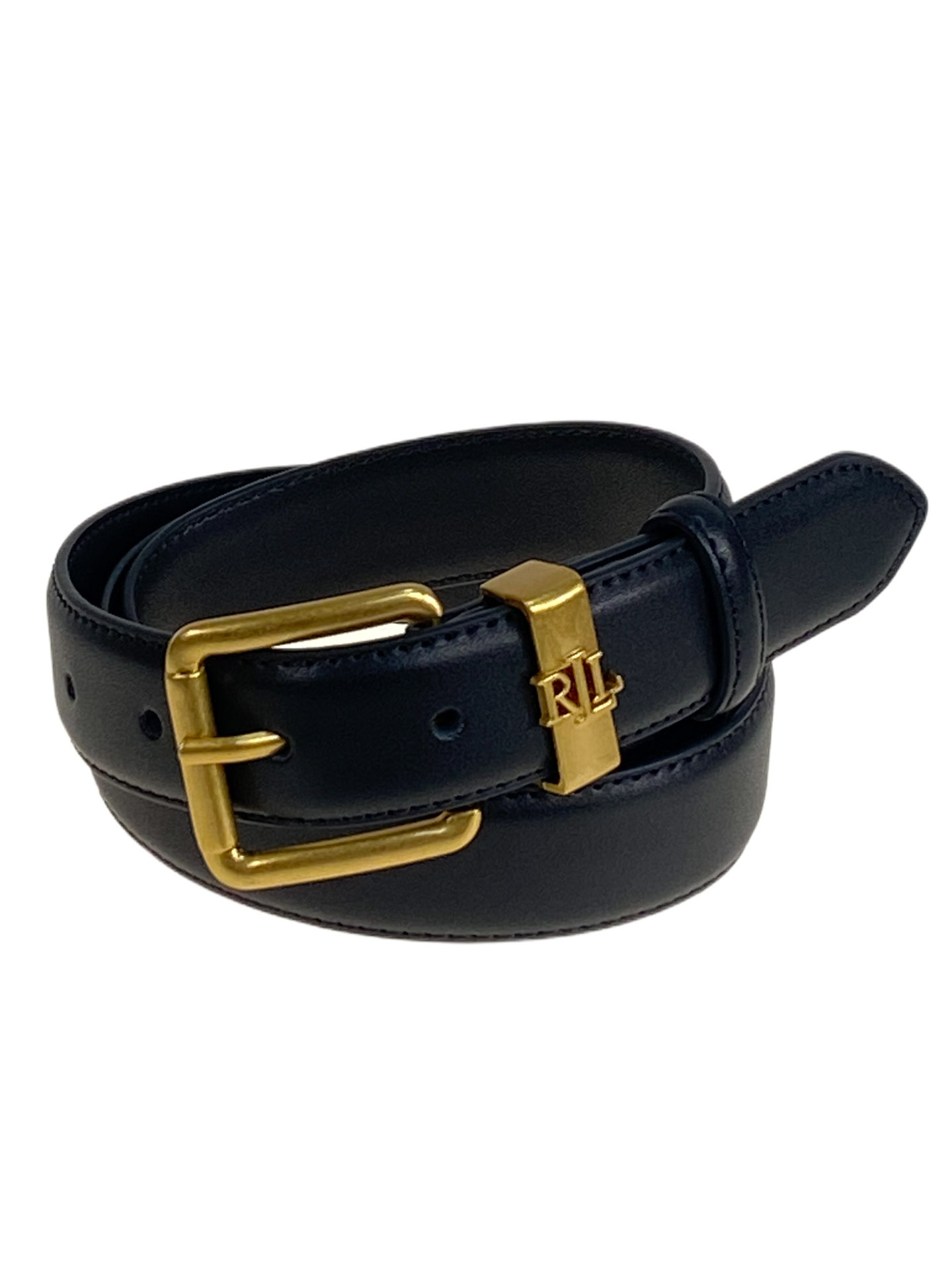 На фото 1 - Ремень женский из натуральной кожи, цвет черный