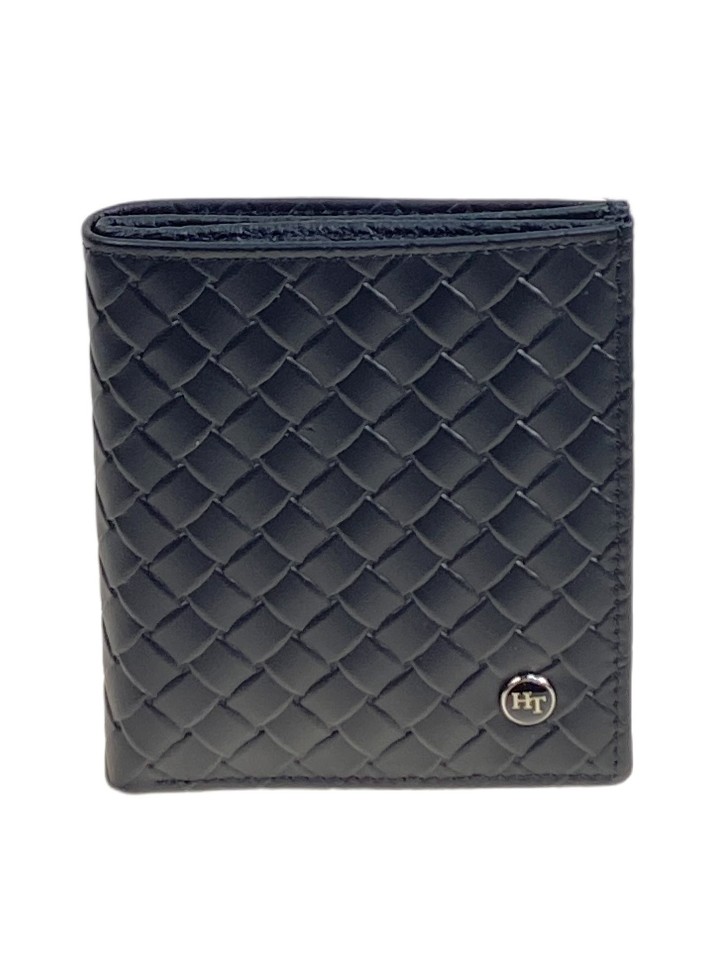 На фото 1 - Мужское  портмоне из натуральной кожи, цвет черный