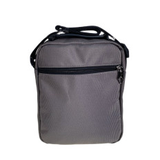 На фото 2 - Сумка мужская  текстильная, цвет  серый