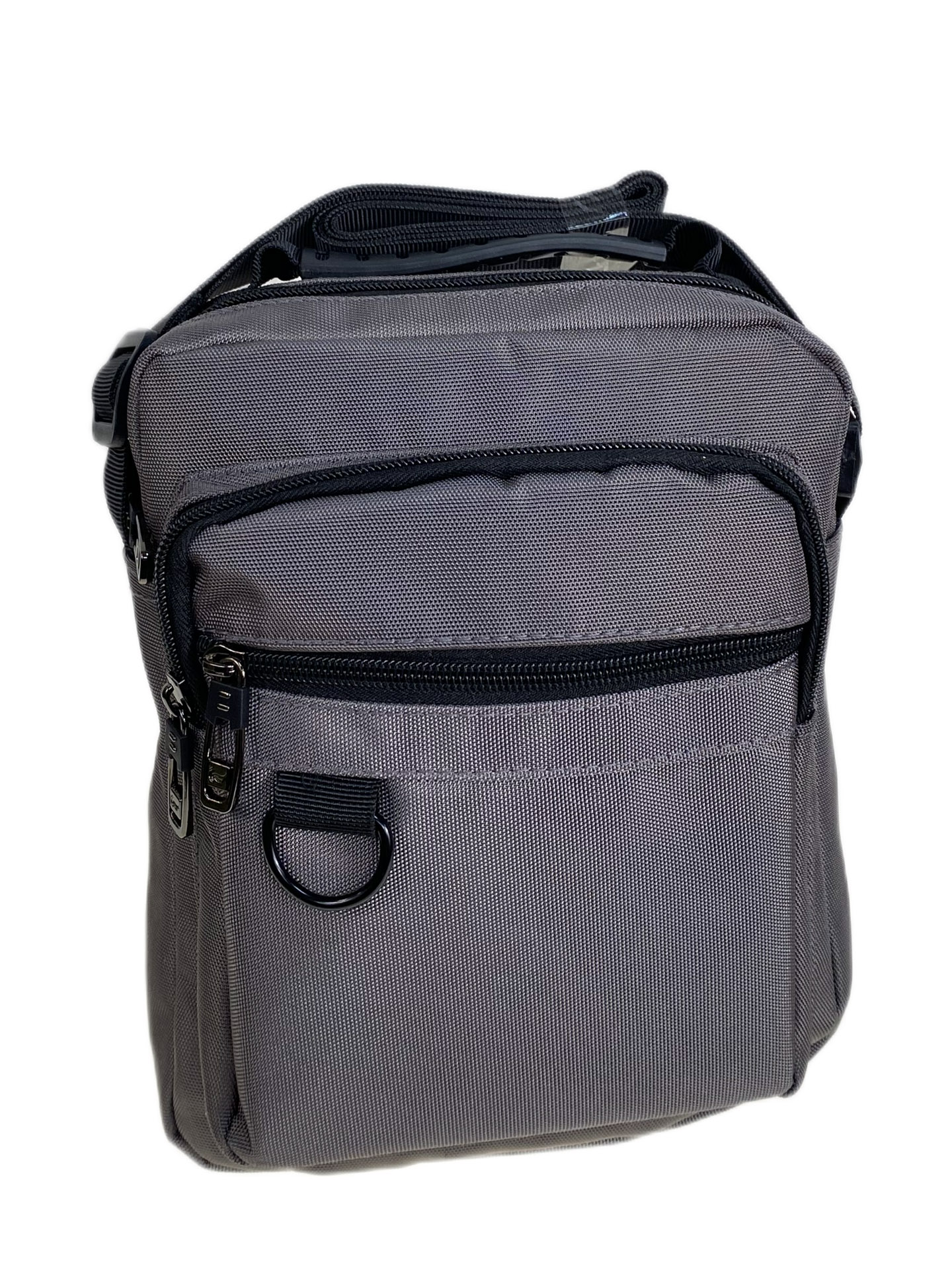 На фото 1 - Сумка мужская  текстильная, цвет  серый