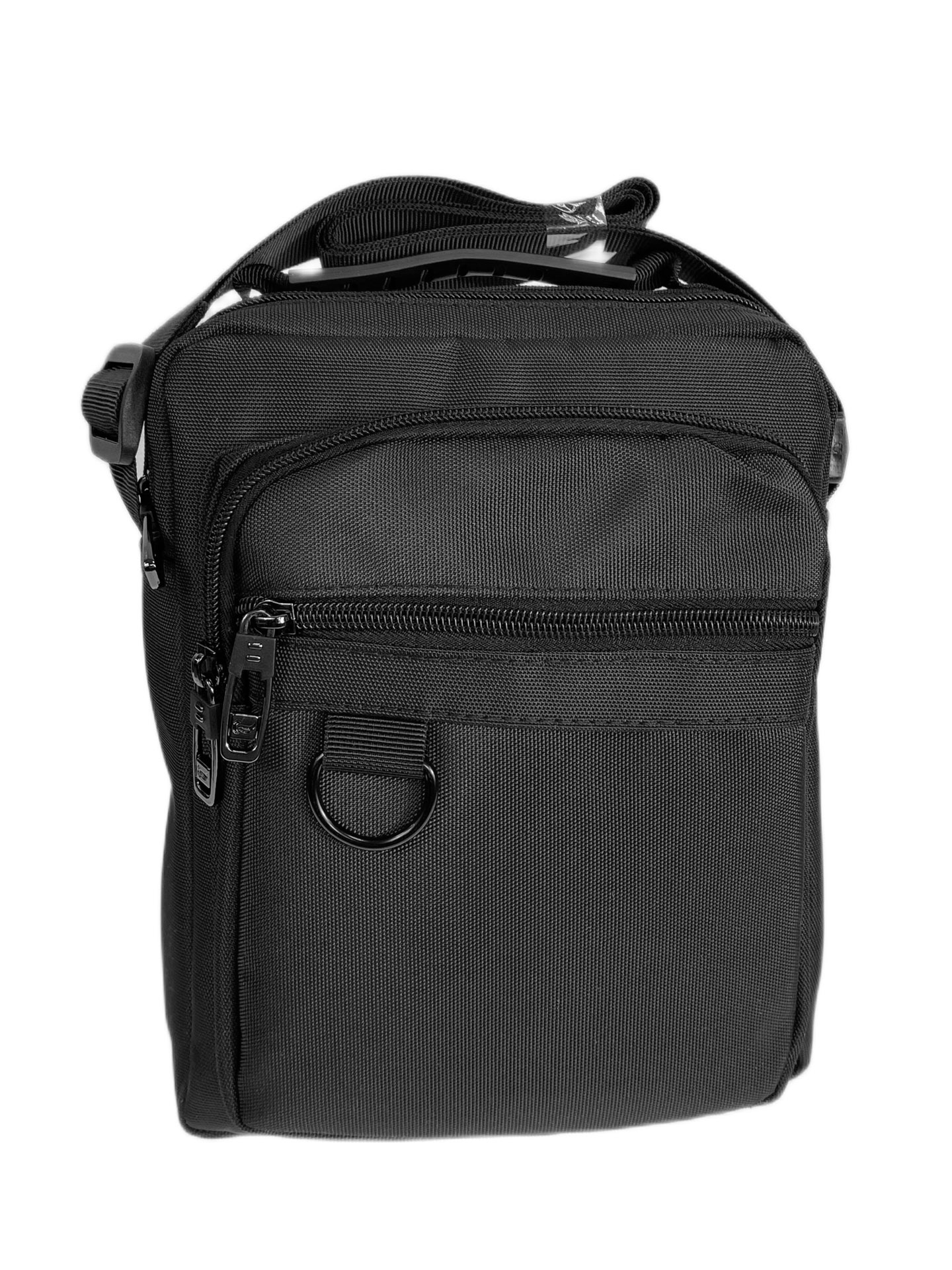 На фото 1 - Сумка мужская  текстильная, цвет  черный