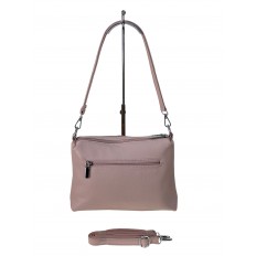 На фото 2 - Женская сумка из искусственной кожи цвет светло розовый