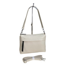 На фото 1 - Женская сумка из искусственной кожи, цвет молочный