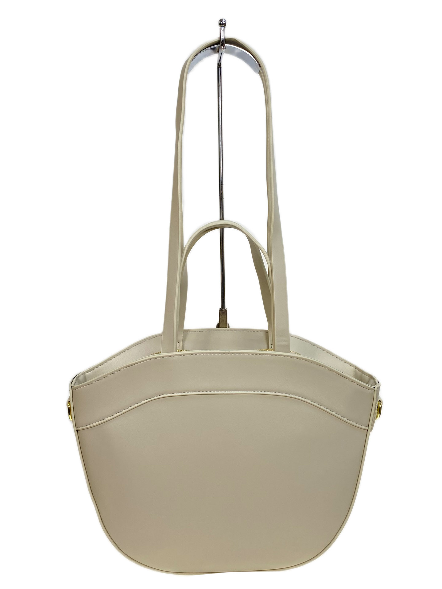 На фото 2 - Женская сумка из искусственной кожи, цвет молочный