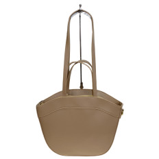 На фото 2 - Женская сумка из искусственной кожи, цвет бежевый