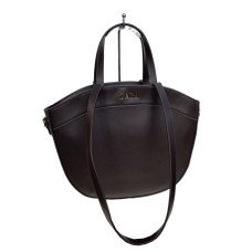 На фото 1 - Женская сумка из искусственной кожи, цвет тёмный шоколад