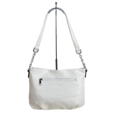 На фото 2 - Женская сумка из искусственной кожи, цвет белый