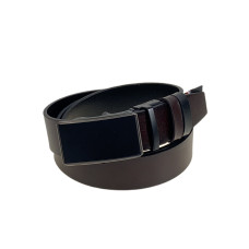 На фото 1 -  Ремень мужской двусторонний из искусственной кожи, цвет черный-коричневый