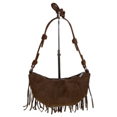 На фото 2 - Женская сумка из искусственной замши, цвет шоколад На фото 2 - Женская сумка из искусственной замши, цвет шоколад