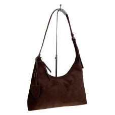 На фото 1 - Женская сумка из искусственной замши, цвет шоколад На фото 1 - Женская сумка из искусственной замши, цвет шоколад