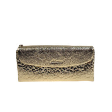 На фото 1 -  Женский кошелёк из натуральной кожи, цвет золото