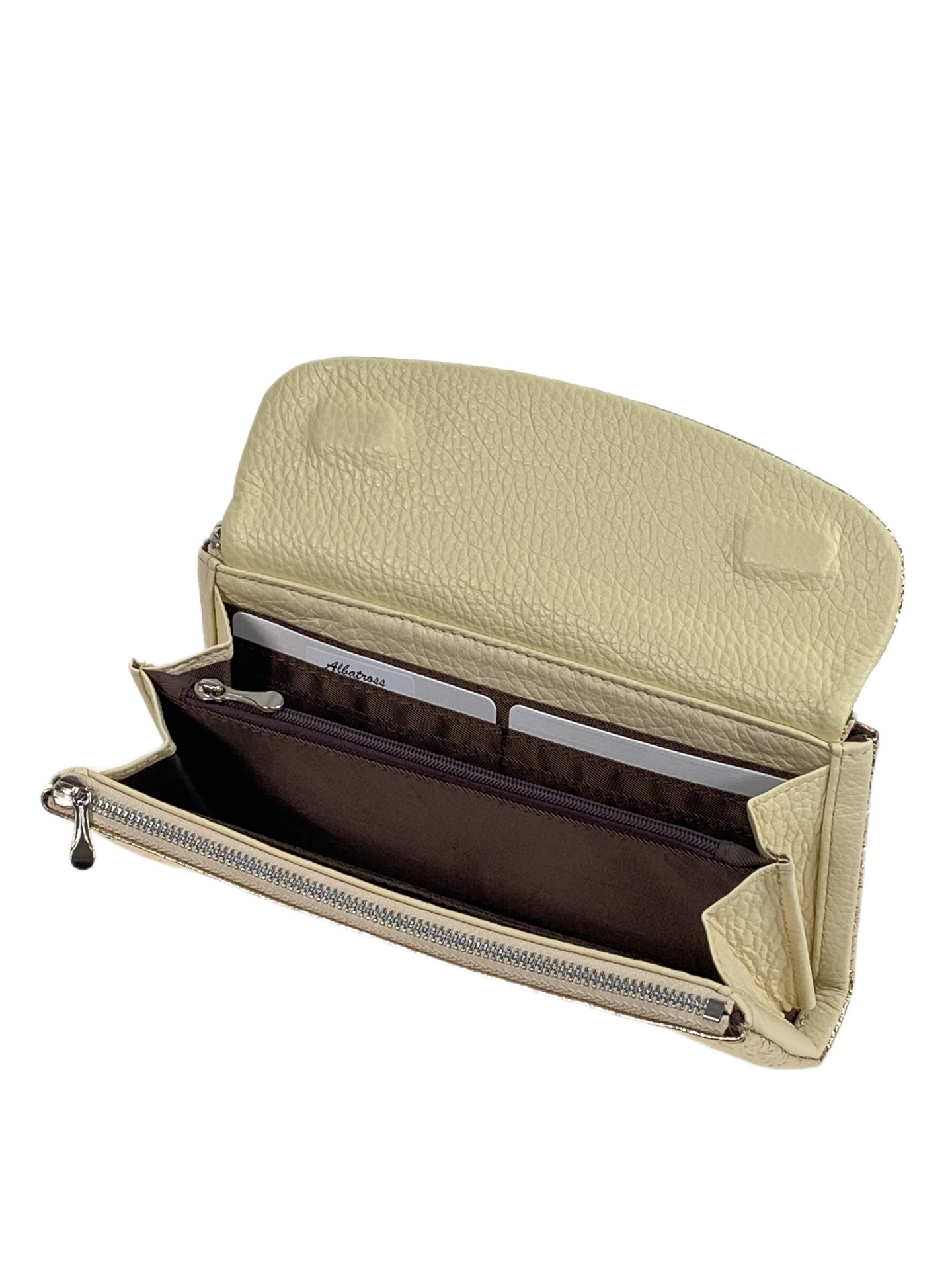 На фото 2 -  Женский кошелёк из натуральной кожи, цвет золото