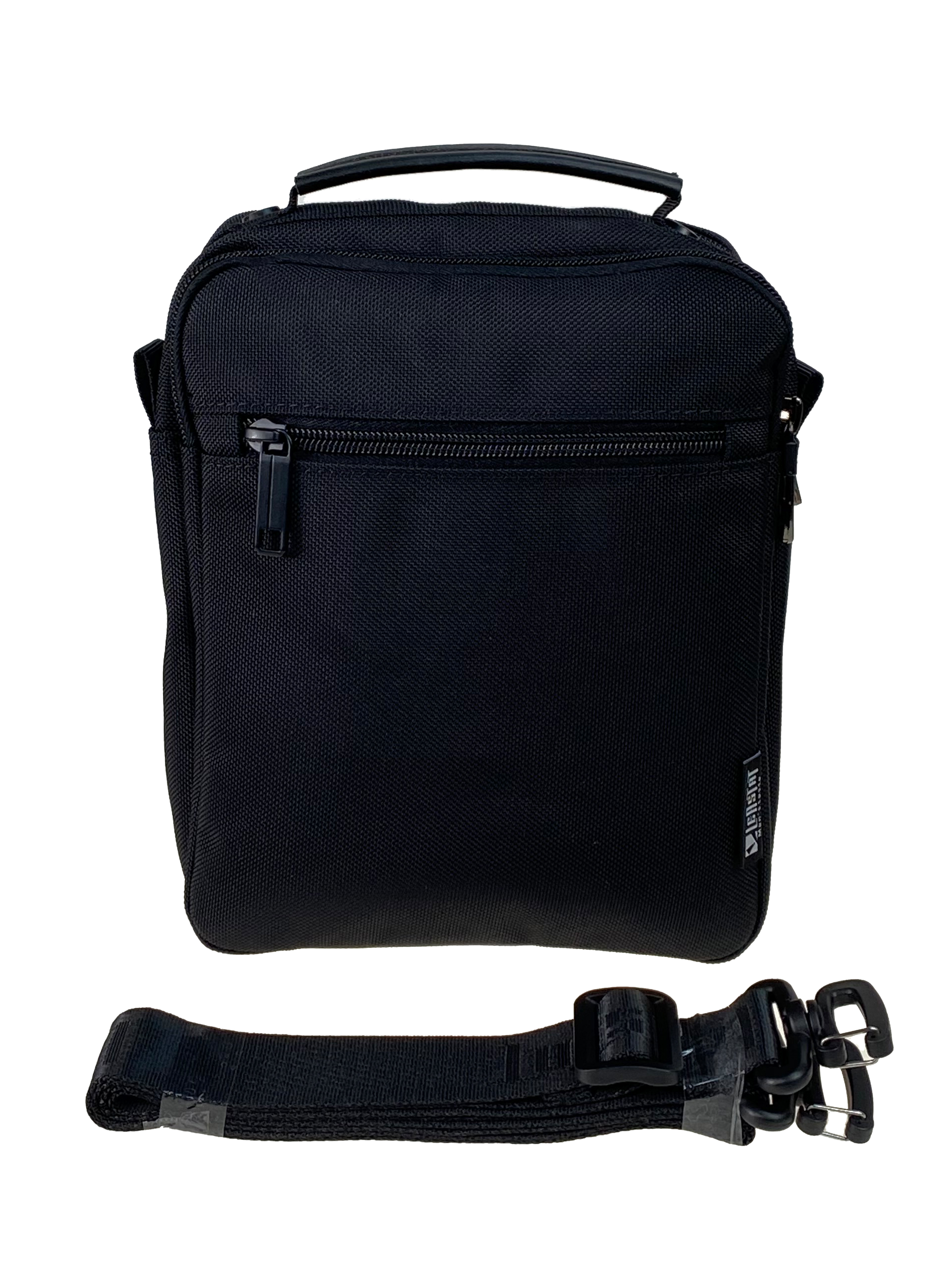 На фото 2 - Мужская сумка из текстиля, цвет черный