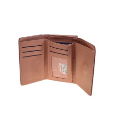 На фото 2 -  Женское портмоне из искусственной кожи, цвет  розовый