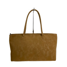 На фото 1 - Женская сумка из искусственной кожи, цвет рыже-коричневый