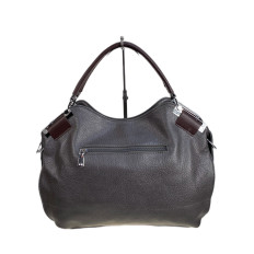 На фото 2 - Женская сумка из искусственной кожи, цвет серый