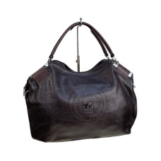 На фото 1 - Женская сумка из искусственной кожи, цвет тёмный шоколад