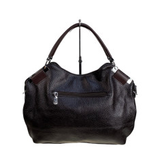 На фото 2 - Женская сумка из искусственной кожи, цвет тёмный шоколад