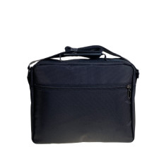 На фото 2 - Сумка мужская через плечо текстильная, цвет черный На фото 2 - Сумка мужская через плечо текстильная, цвет черный