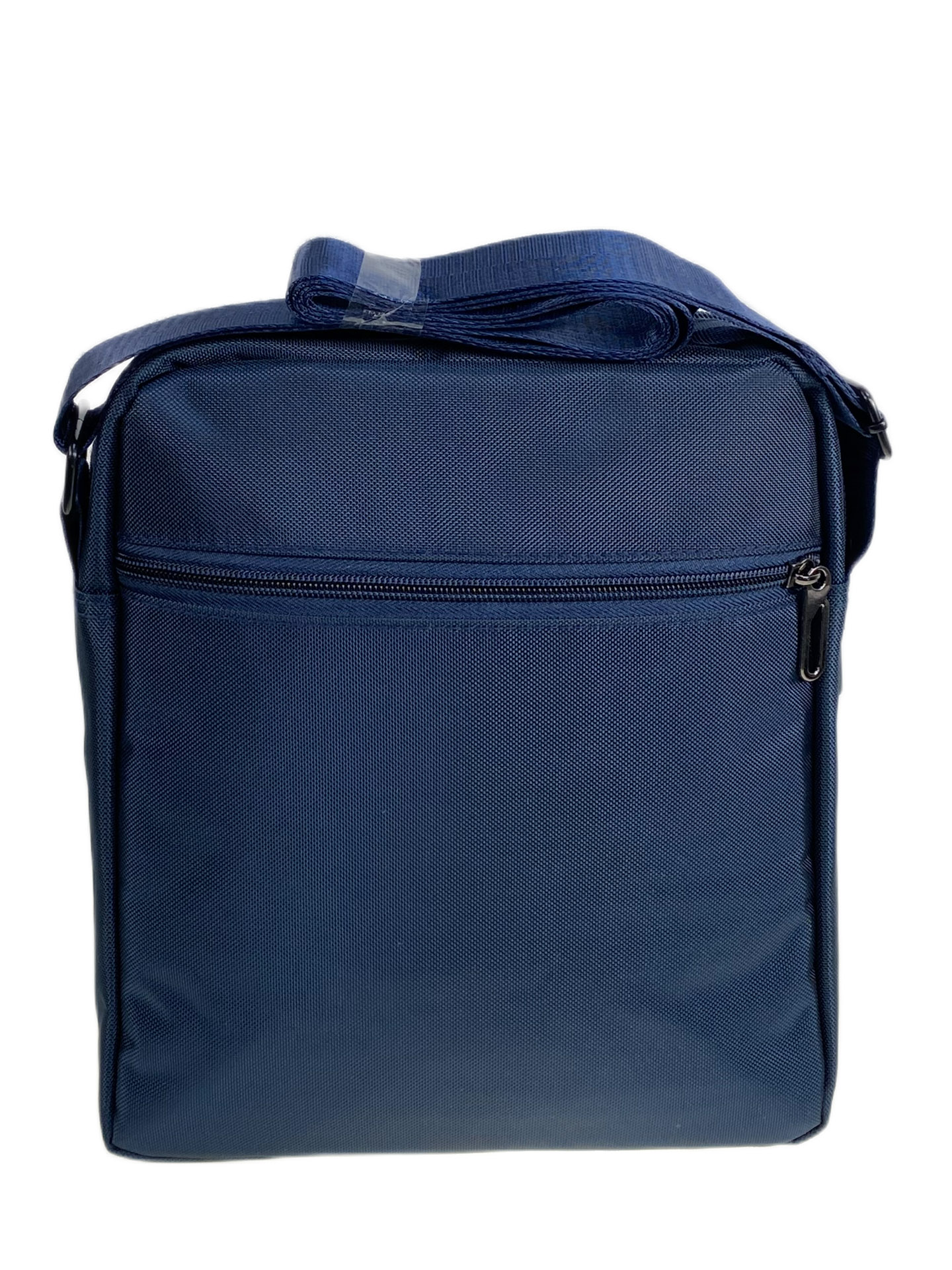 На фото 2 - Сумка мужская через плечо текстильная, цвет синий