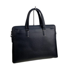 На фото 2 - Сумка портфель для документов из искусственной кожи, цвет черный